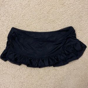 BETSEY JOHNSON BLACK SKIRT BIKINI BOTTOM MEDIUM